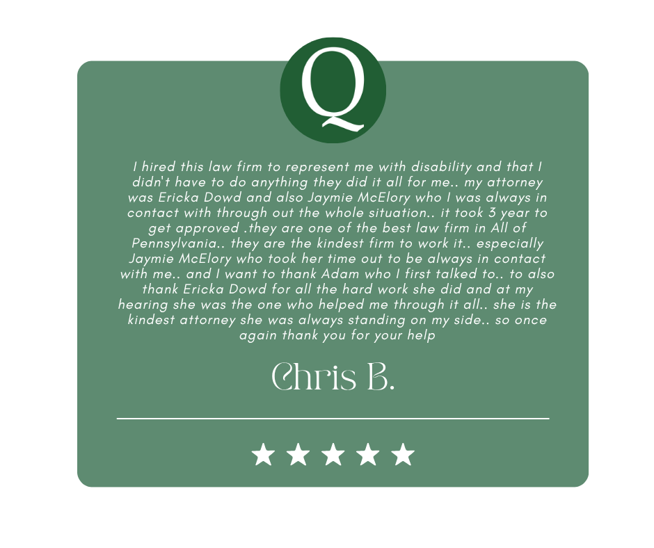 Five star review for Erika Dowd