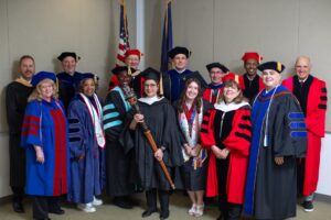Group in graduation robes