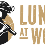 lungs at work logo - coal miner with pickax