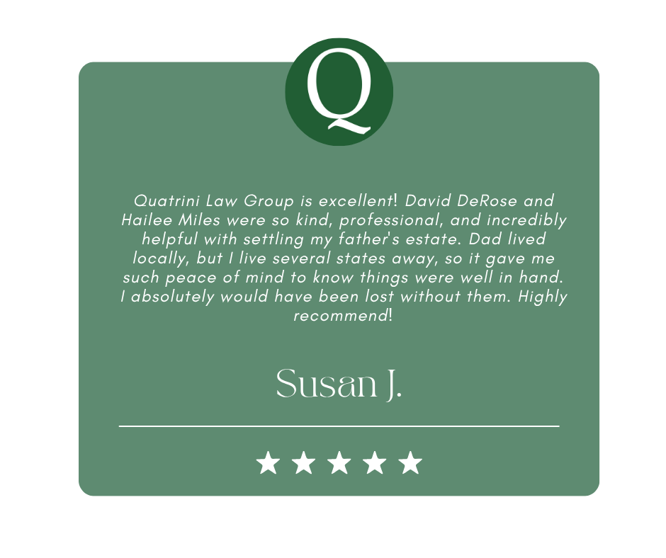 Five star review for David DeRose