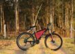 red e-bike